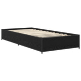 Bed Frame Black Oak 80 x 200 cm Engineered Wood 8009141