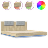 Bed Frame Sonoma oak Engineered wood, Plywood Super King 3209991