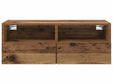 TV Wall Cabinets 2 pcs Old Wood 60 x 30 x 30 cm Engineered Wood 882923