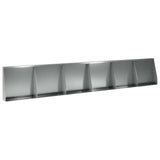 Retaining Wall 6 pcs 40 x 12 x 50 cm Galvanised Steel Silver 3449154