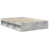 Bed Frame without Mattress Concrete Grey 140x190 cm 3203904