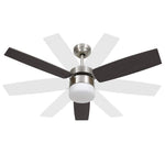 Ceiling Fan with Light and Remote Control 108 cm Dark Brown 51491