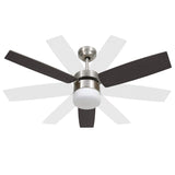 Ceiling Fan with Light and Remote Control 108 cm Dark Brown 51491
