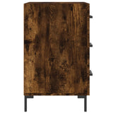 Bedside Cabinet Smoked Oak 40x40x66 cm Engineered Wood 827665