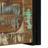 Storage Box Brown and Black 50 x 50 x 50 cm Solid Reclaim Wood 4016743