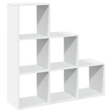 Room Divider Bookcase 3-Tier White 99x29x99 cm Engineered Wood 857958