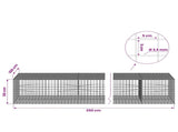 Gabion with 3.5 mm Wire and 5x5 cm Mesh 350x100x50 cm 3462409