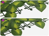 Balcony Screen with Leaves Green and Yellow 500 x 150 cm 42040680