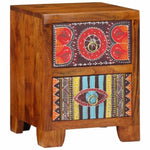 ZNTS Bedside Cabinet 35x35x45 cm Solid Wood Acacia 4016492