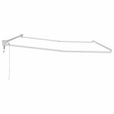Retractable Awning White 500 x 300 cm Aluminium 362025