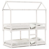 Bunk Bed without Mattress White 80x200 cm Solid Wood Pine 3282122