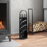 5 Piece Fireplace Tool Set 23x15x66 cm Steel 156378