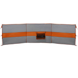 Camping Windbreak Grey and Orange 490x123 cm Waterproof 4009656