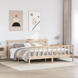 Bed Frame without Mattress 180x200 cm Super King Solid Wood Pine 3305767
