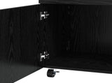 Bar Cart Black Oak 50 x 41 x 89 cm Engineered Wood 8015682