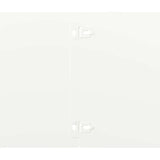 Lawn Edgings 10 pcs White 20x103 cm Cold-rolled Steel 860155