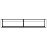 TV Cabinet Black Tempered glass, powder-coated steel Large 331731