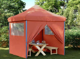 Foldable Party Tent Pop-Up with 4 Sidewalls Terracotta 4005005