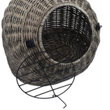 Cat Transporter Grey 60x45x45 cm Natural Willow 170906