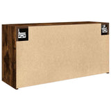 Bathroom Wall Cabinet Smoked Oak 80x25x40 cm Engineered Wood 860089
