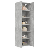 Storage Cabinet Concrete Grey 70x42.5x225 cm Engineered Wood 3281325