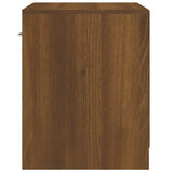 Bedside Cabinets 2 pcs with Drawer Brown Oak 342588