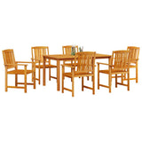 Garden Dining Set 5 pcs Brown Solid Acacia Wood 3375678