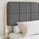 Bed Frame with Upholstered Headboard Dark Grey 160 x 200 cm 3398185