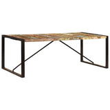 Dining Table 220x100x75 cm Solid Reclaimed Wood 247409