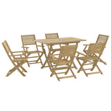 7 Piece Garden Dining Set Solid Wood Acacia 3295000