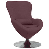 Egg Chair Purple 63 x 73 x 90 cm Fabric 42002740