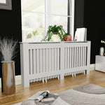 ZNTS Radiator Cover White MDF 172 cm 244340