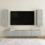 TV Cabinet Concrete Grey 30.5x30x90 cm Engineered Wood 803352