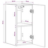 Bathroom Wall Cabinet ARNHEM High Gloss White 30 x 31 x 59 cm 896589