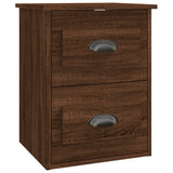 Wall-mounted Bedside Cabinet Brown Oak 41.5x36x53cm 816406