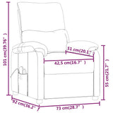 Massage Chair Black Fabric 342461