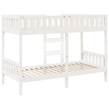 Bunk Bed White 80x200 cm Solid Wood Pine 3308599