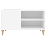 Record Cabinet White 84.5x38x48 cm Engineered Wood 831941