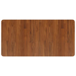 ZNTS Bathroom Countertop Dark Brown 100x50x2.5cm Treated Solid Wood 343053