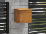 Parcel Drop Box Rusty 47.5 x 38 x 59 cm Weathering Steel 874946