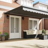 Awning Frame Manual Anthracite 450 x 300 cm Aluminium 145708