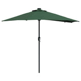Garden Parasol Green 294 x 150 x 223 cm Polyester and Steel 42003260