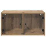 Wall Cabinets 2 pcs 68 x 37 x 35 cm Engineered Wood Artisan Oak 882916