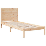 Extra Long Bed Frame without Mattress 100x210 cm Solid Wood 3309269