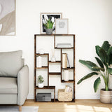 Bookcase Smoked Oak 72x20x120.5 cm Engineered Wood 858160