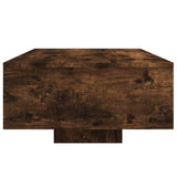 Coffee Table with LED Lights Smoked Oak 85x55x31 cm 836613