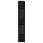 Book Cabinet Room Divider Black 100x24x155 cm Engineered Wood 809198