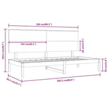 Day Bed without Mattress 80x200 cm Solid Wood Pine 3108137