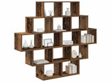 Wall Shelf Old Wood 120 x 20 x 136 cm Engineered Wood 8012162