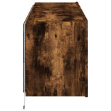 TV Wall Cabinets with LED Lights 2 pcs Smoked Oak 60x35x41 cm 837311